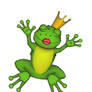 The kissing frog king