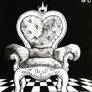 The throne of the queen of hearts