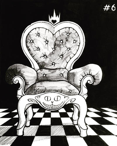 The throne of the queen of hearts