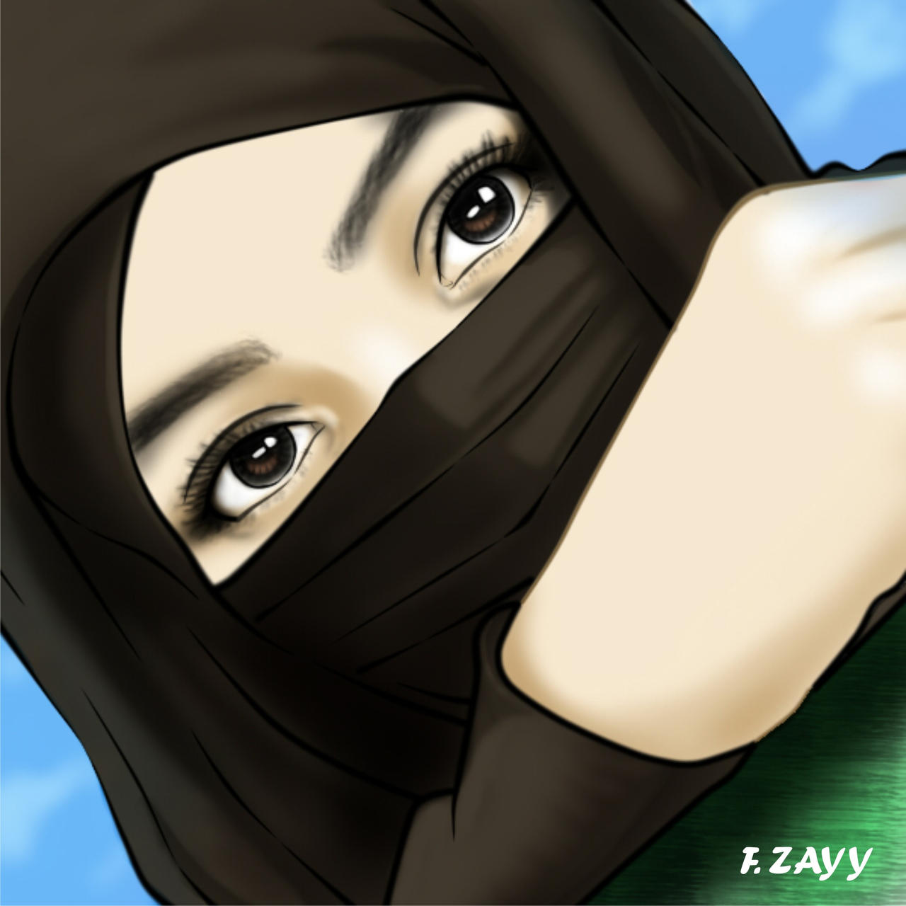 Animasi Wanita Bercadar By Zayyfajharr On Deviantart