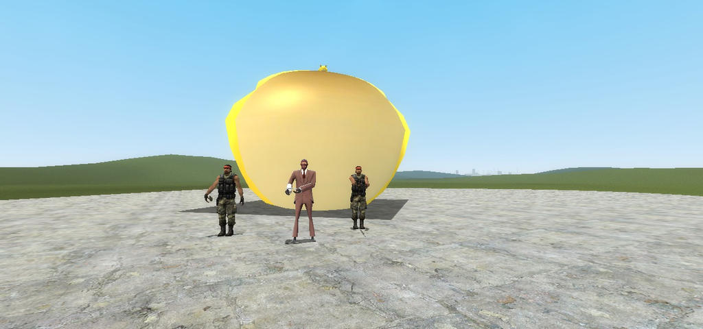 Super Sonic is inflated and in peril by rabbidsfan on DeviantArt