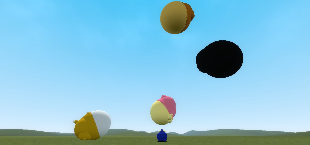 Sonic, Tails, Amy, Shadow, and Sally inflated by rabbidsfan on DeviantArt