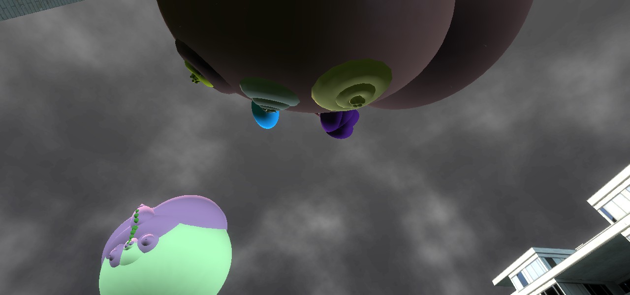 Discord and Spike inflated by rabbidsfan on DeviantArt