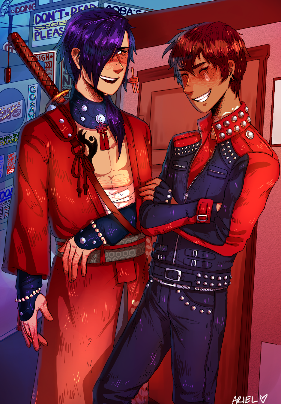 Art Trade: Koujaku and Mizuki