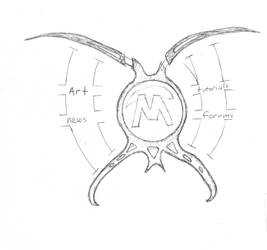 hand drawn website interface