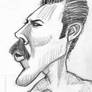 Freddie Mercury caricature