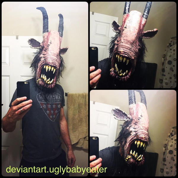 demon goat selfie