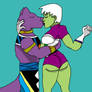 Dragon Ball Beerus x Cheelai Interspecies kiss