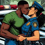 DC Comics Renee Montoya Interracial kiss BMLW
