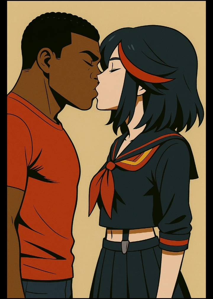 Awbm Ryuko Matoi Interracial Blasian kiss BMAW AWBM by DukeThomas on DeviantArt