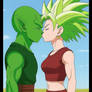 Namekian x Kefla Interspecies kiss DBS