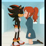 Shadow the Hedgehog x Molly Interspecies kiss