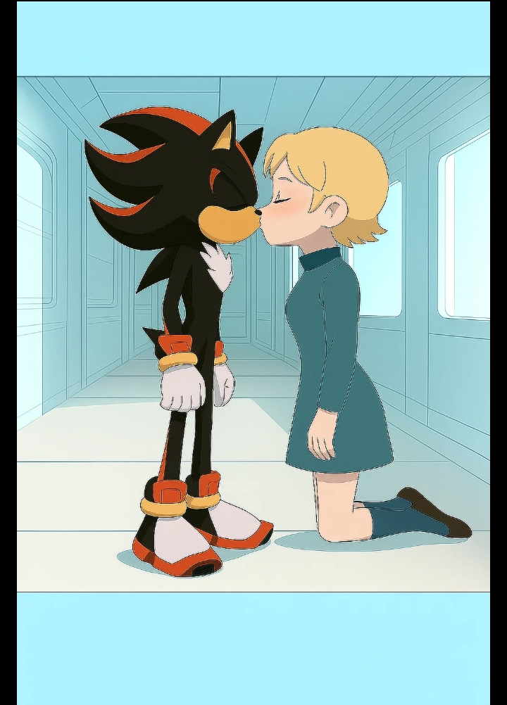 Shadow the Hedgehog x Hope Interspecies kiss