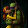 TMNT 2012 Apritello Interspecies kiss