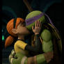 TMNT 2012 Apritello Interspecies kiss