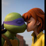 TMNT 1987 Apritello Interspecies kiss 2012 style