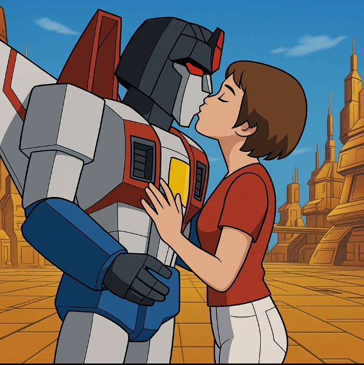 TF Starscream x human Alexis Interspecies kiss