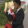 Harley Quinn Interracial kiss BMLWW 1