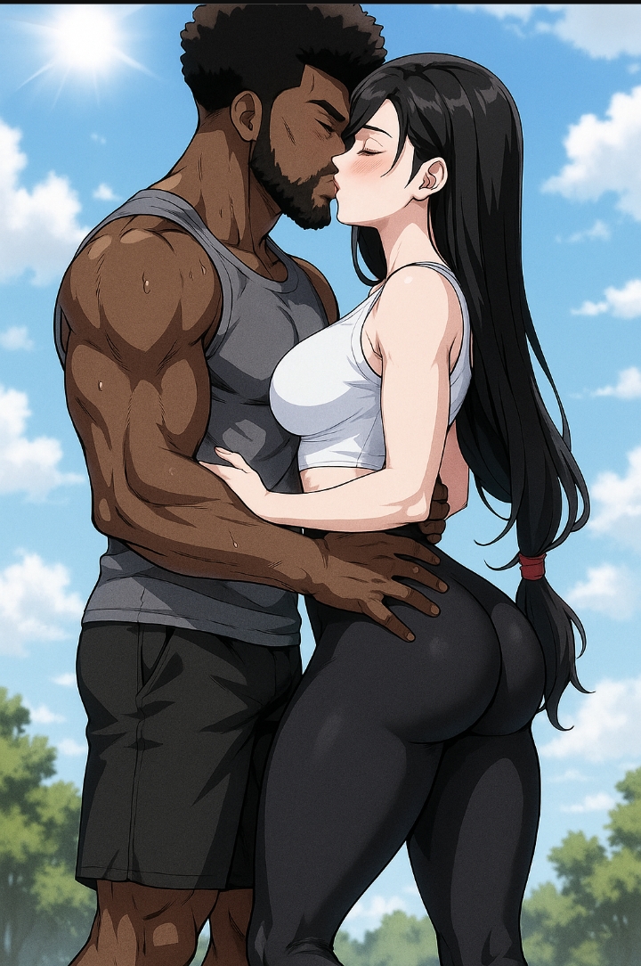 Tifa Lockhart Interracial kiss BMWW BMLWW