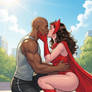 Scarlet Witch Wanda Interracial kiss BMLWW