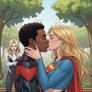 Miles Morales x Supergirl Interracial kiss WWLBM