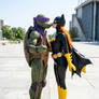TMNT Donnie x Batgirl Barbara Interspecies kiss