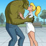 DC Killer Croc x Harley Quinn Interspecies kiss