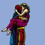 DC Red Tornado x human Wife Interspecies kiss