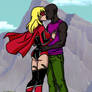 Timmverse Style Red Lantern Supergirl Interracial kiss WWKBM BMKWW