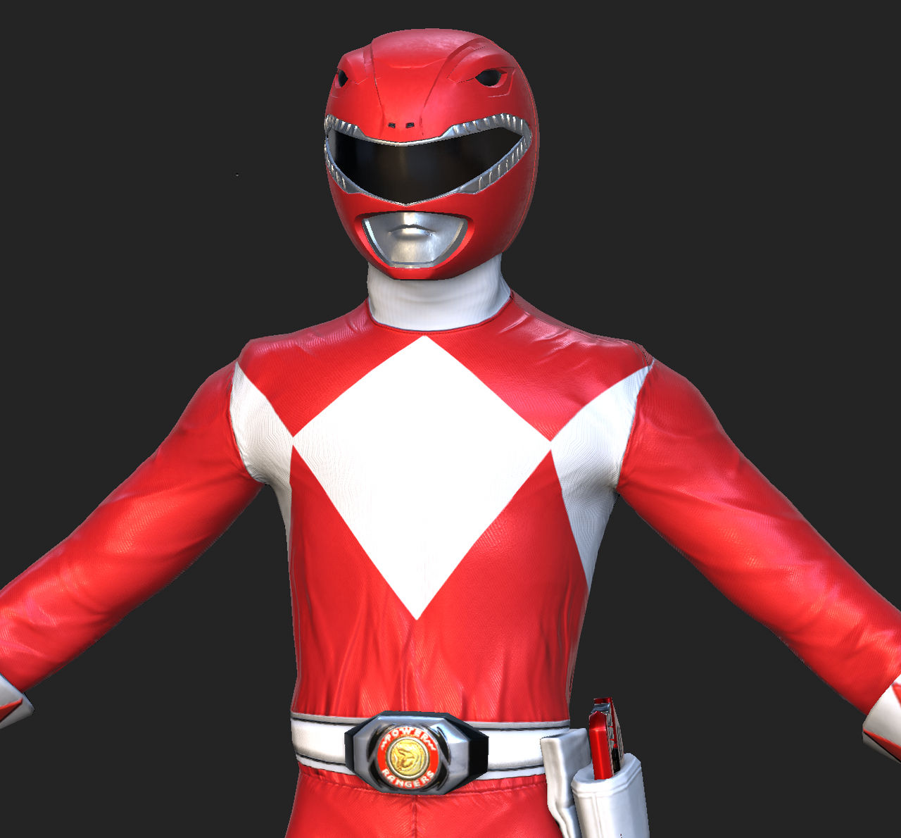 Updated Red Ranger + updated Rangers by SkyIdk on DeviantArt