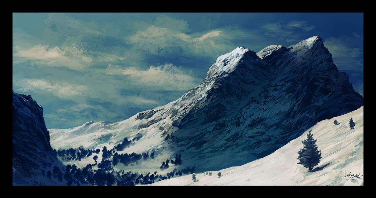 Speedpainting- The Alps by ReneAigner on DeviantArt