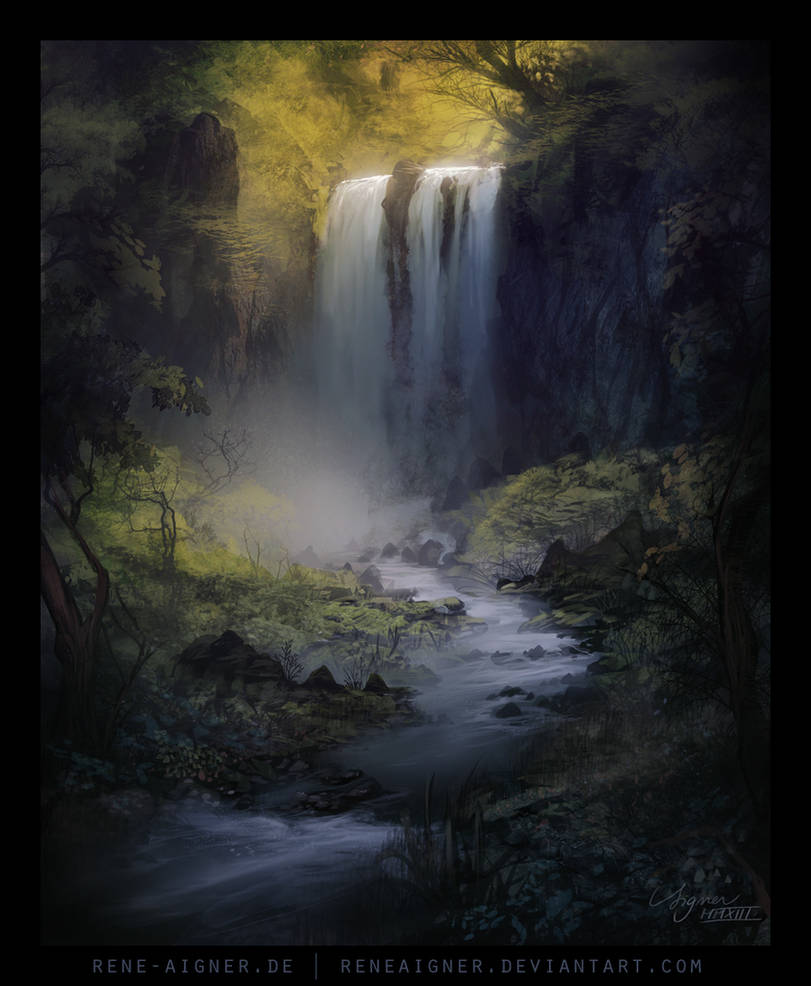 Waterfall by ReneAigner on DeviantArt