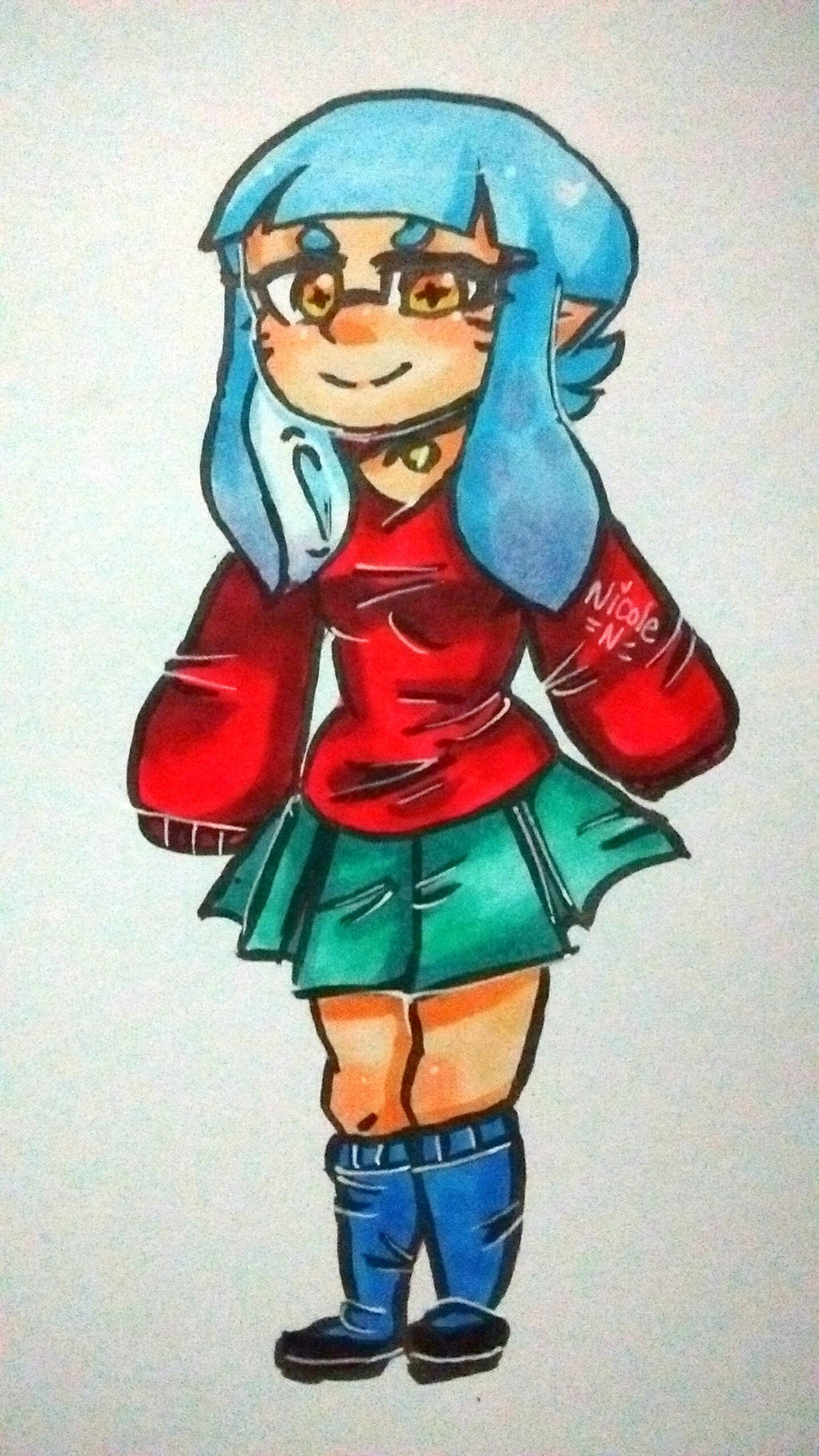 Blue Inling Blue inkling by NicoleDoodlesjunk on DeviantArt