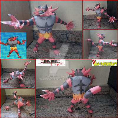 Crochet Incineroar Incineroar Papercraft by darcrash on DeviantArt