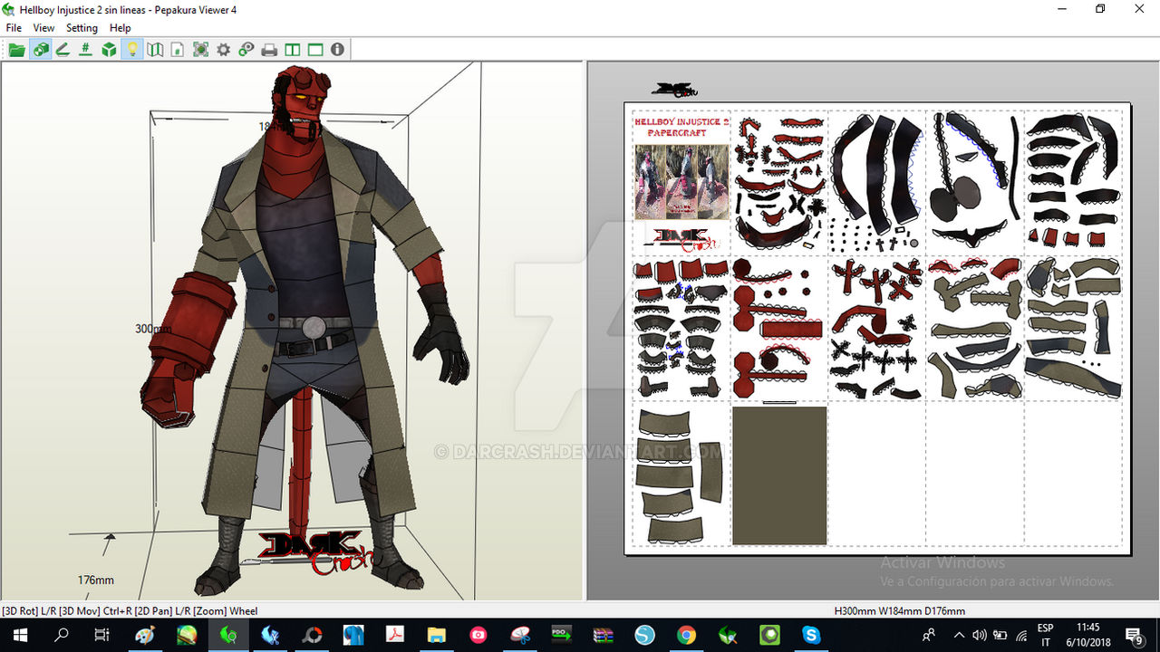 Hell Paper Model Hellboy Papercraft : Hellboy papercraft by MarkSkvader on DeviantArt – FPSN