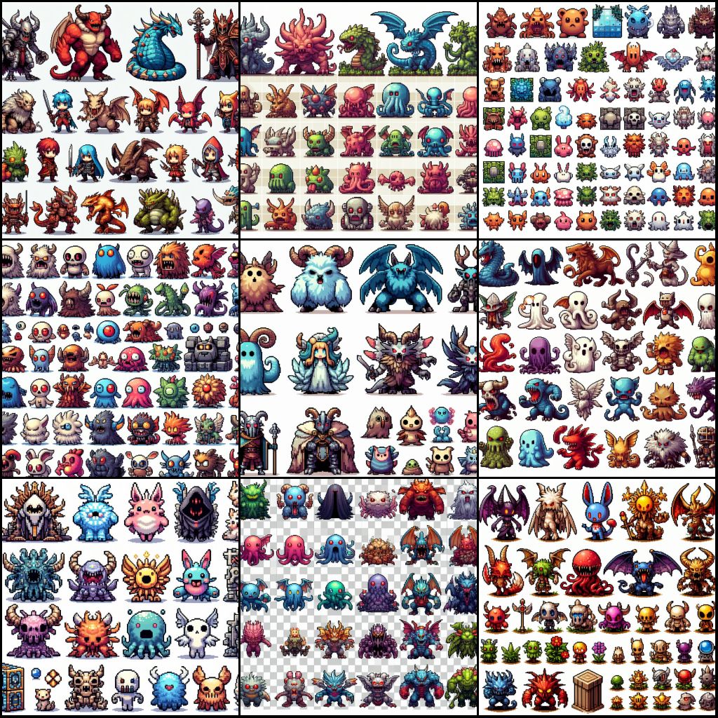 Generic Game Enemies 3500+ Character and Monsters Bundle by PixelGameResources on DeviantArt