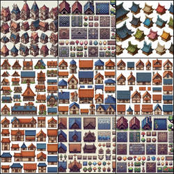 10,000+ 2D Pixel Art Buildings and Floors