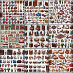 7000+ Pixel Art 2D Game Art Indoor Mixed Bundle by PixelGameResources