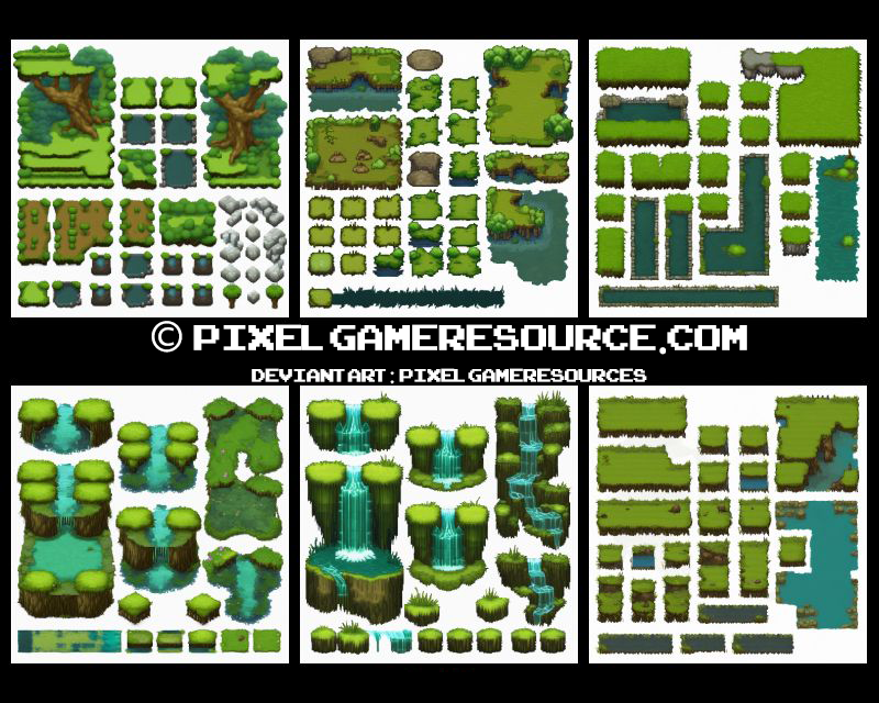 Pixel Game Assets | Swamp Super Mix Bundle | 1000s by ...