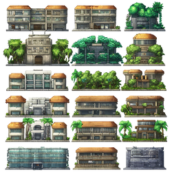 CITY BUILDINGS free Pixel Art Assets