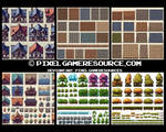 2D RPG Maker and Game Outdoor Buildings Bundle by PixelGameResources