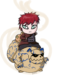 Gaara and  Shukaku