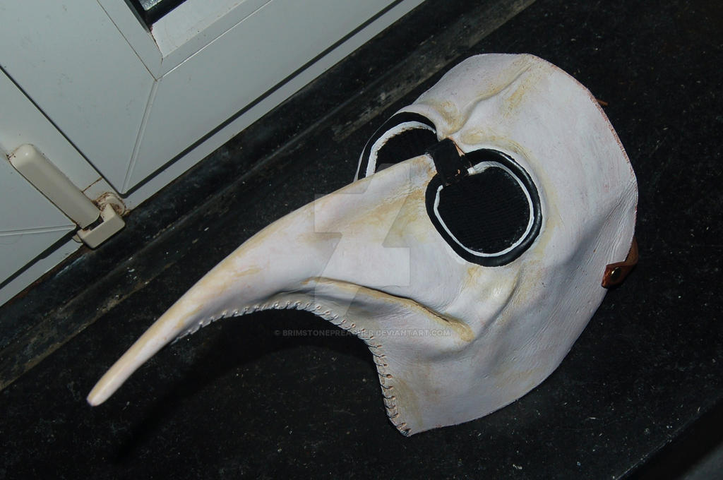 painted Leather- plague mask