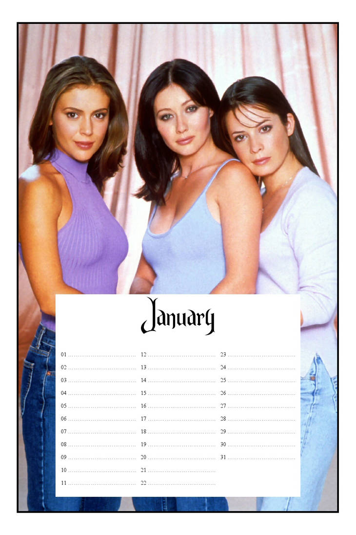 Charmed Calendar, January by TamaraP on DeviantArt