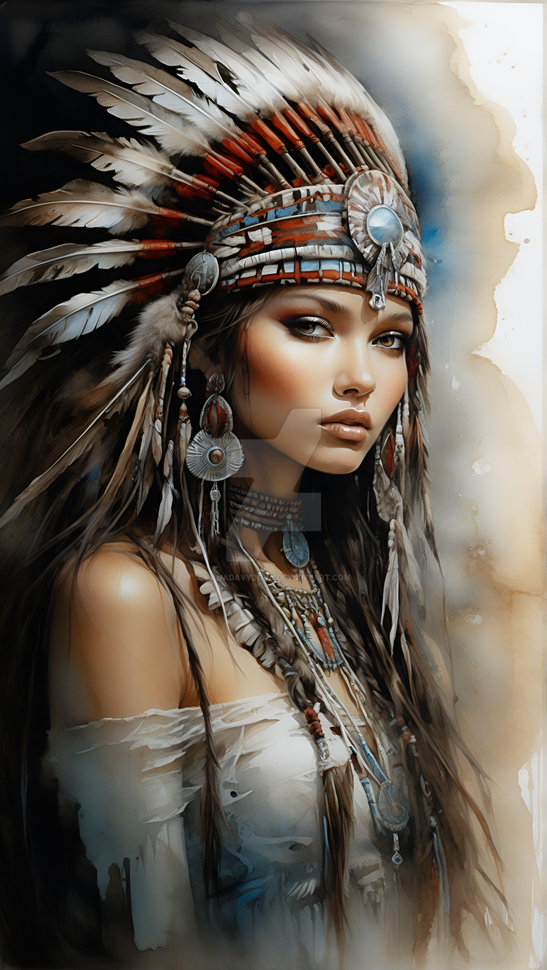 Native American Girl by lanadavydova on DeviantArt