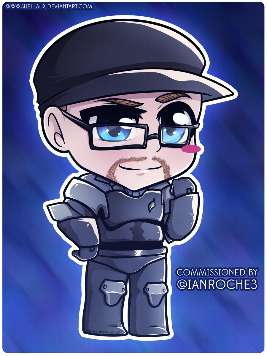 COMMISSION - Blue Gender Costume Chibi