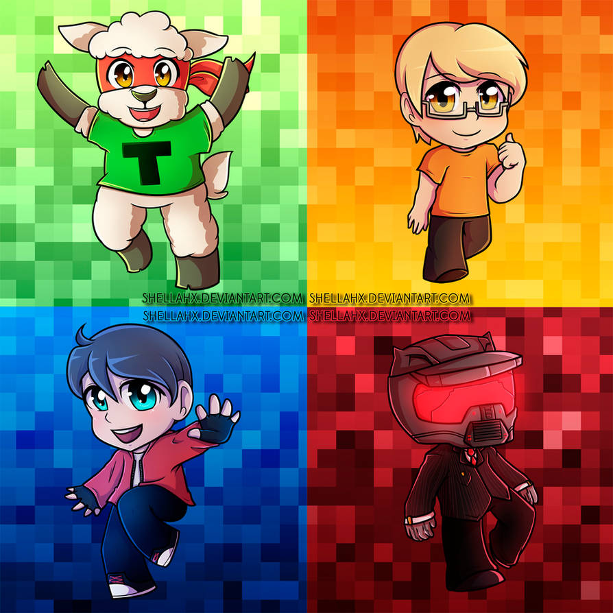 COMMISSION - Gaming Chibi's by Shellahx