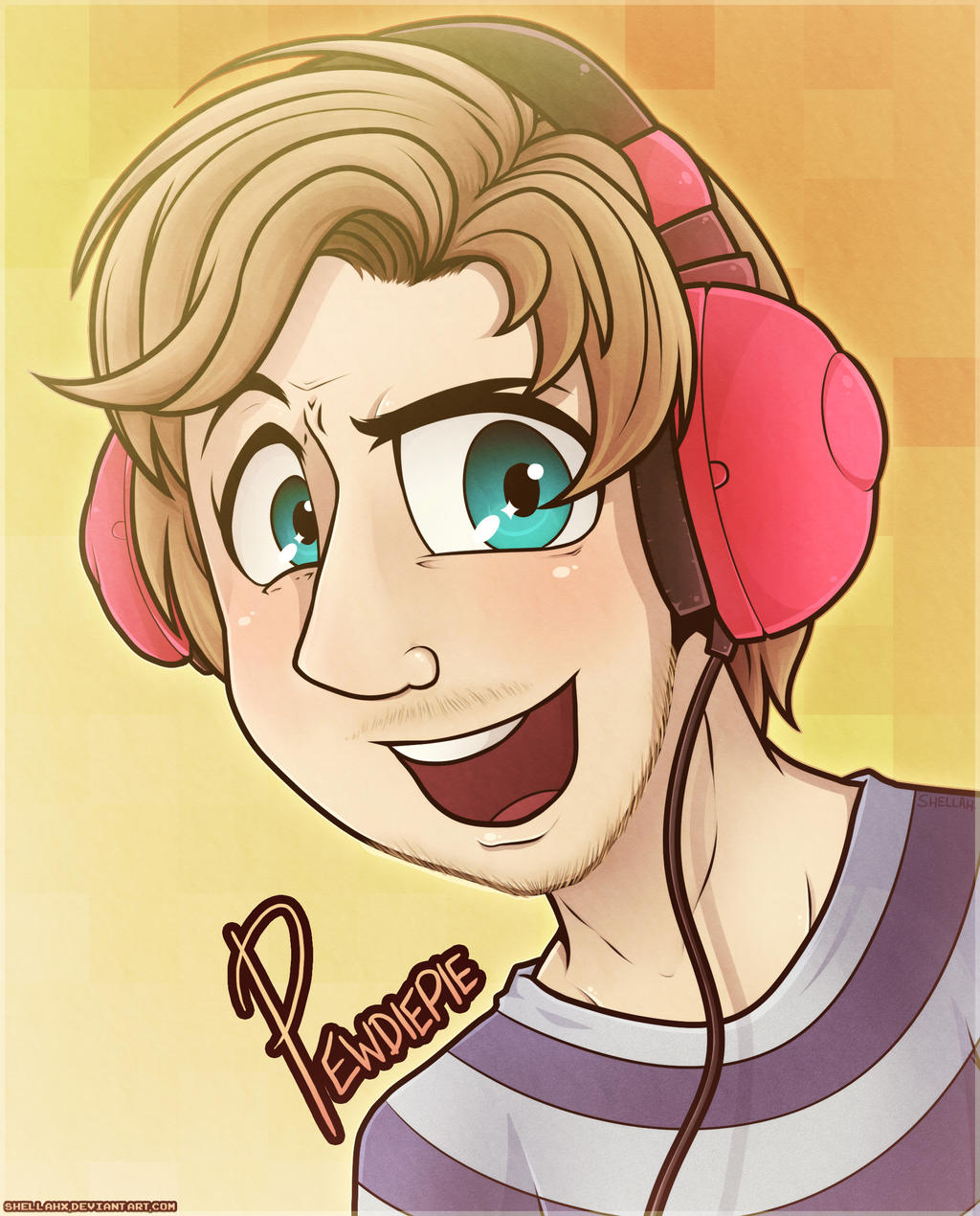 Pewdiepie Portrait by Shellahx
