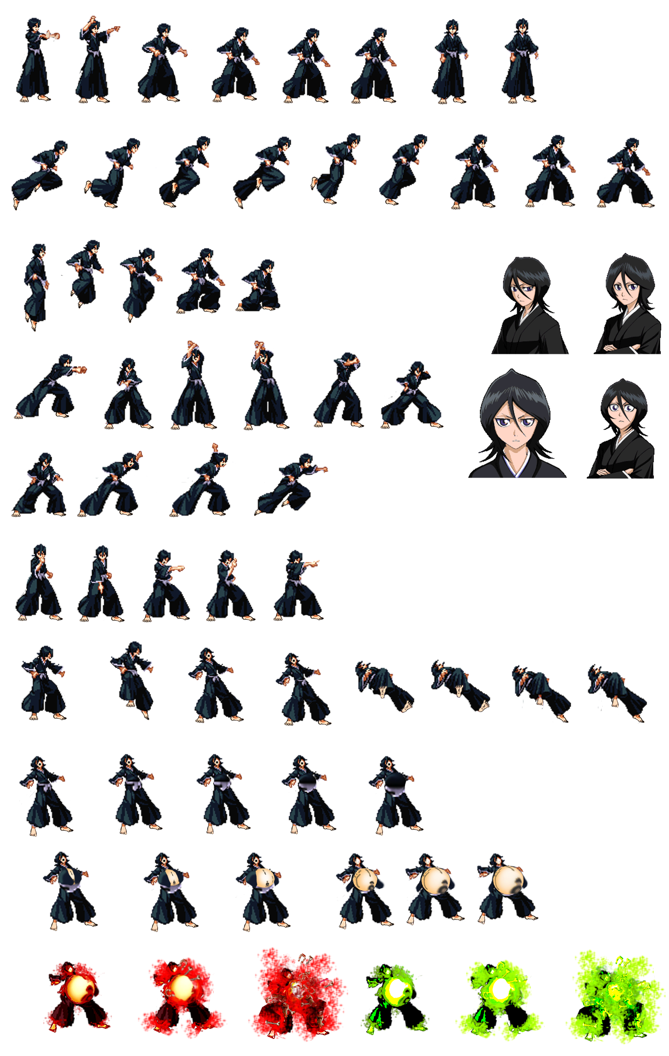Edited Rukia karate sprite sheet by Darkburster1 on DeviantArt