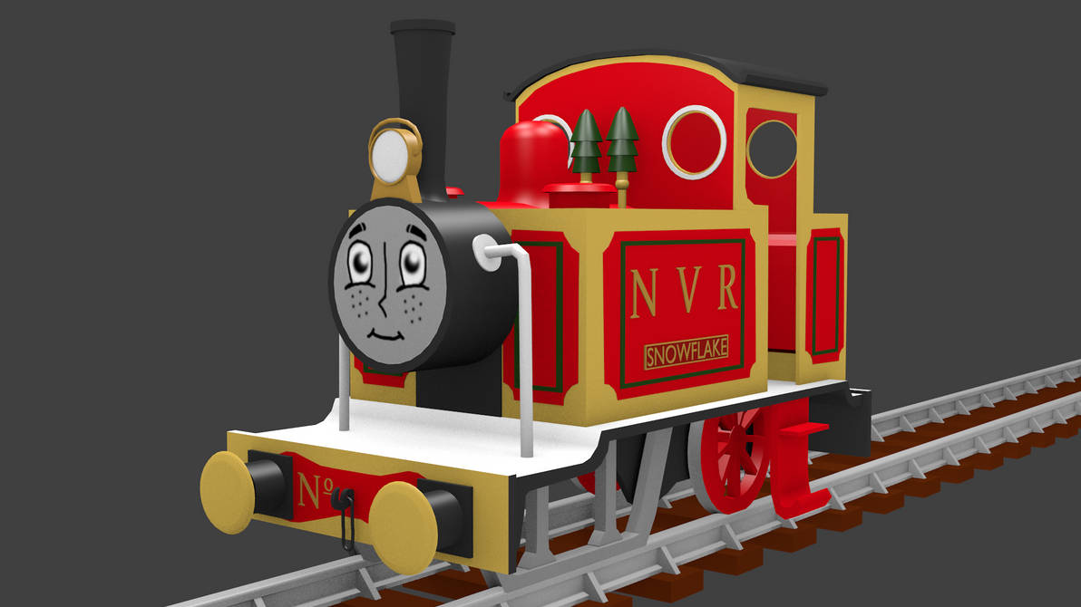 Snowflake the Christmas Engine by Sirfowler1 on DeviantArt
